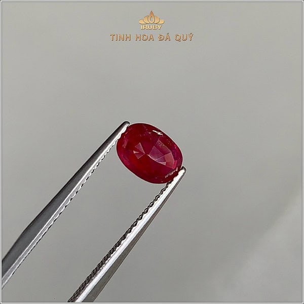 Đá Ruby facet đỏ huyết Lục Yên 1,07ct - IRRF253 2408107 hình ảnh