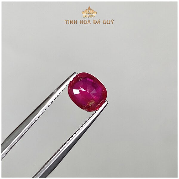 Đá Ruby facet đỏ huyết Lục Yên 1,12ct IRRF245 2407112 hình ảnh