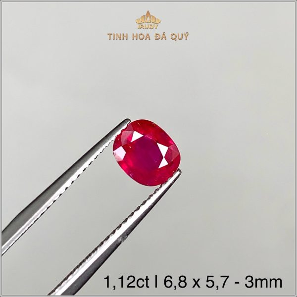 Đá Ruby facet đỏ huyết Lục Yên 1,12ct IRRF245 2407112 hình ảnh 4