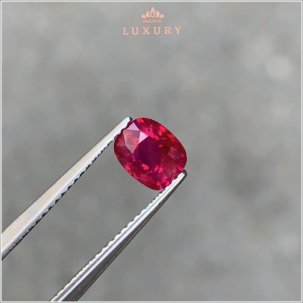 Đá Ruby facet đỏ huyết Lục Yên tự nhiên 100% 1,40ct – IRRF250 2408140