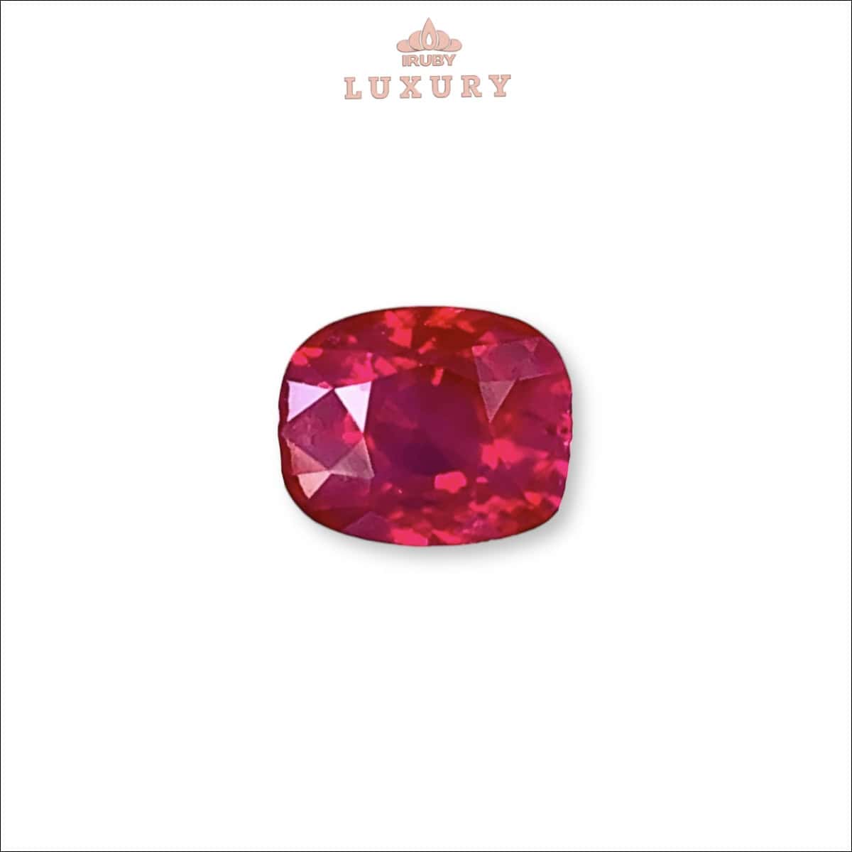 Đá Ruby facet đỏ huyết Lục Yên tự nhiên 100% 1,40ct - IRRF250 2408140