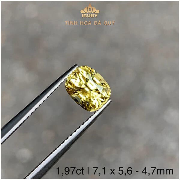 Đá Zircon vàng giác nhiên 100% 1,97ct - IRZC25 2408197 hình ảnh 1