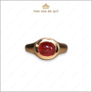 Nhẫn nam Ruby đỏ huyết mẫu Vintage - IRRB 236414 hình ảnh 5