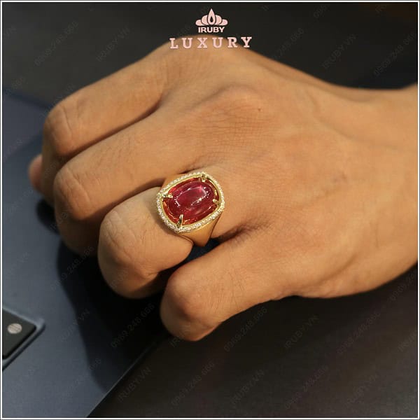 Nhẫn nam Ruby huyết kính mẫu Doanh Nhân – IRRC229 2405885