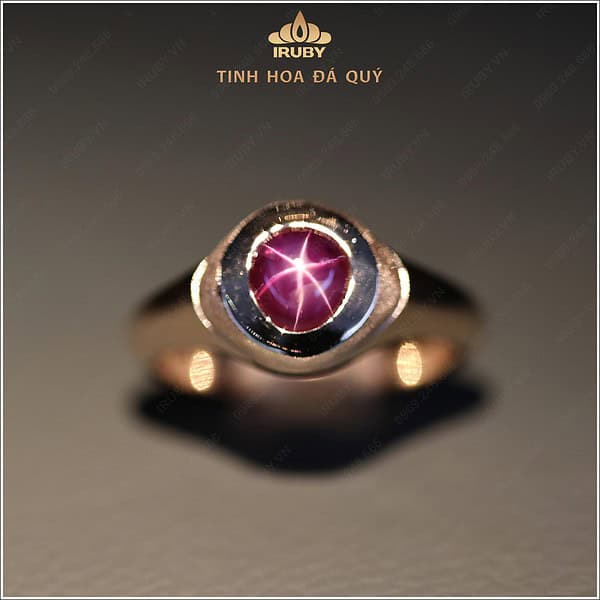 Nhẫn nam Ruby sao Nghệ An mẫu Vintage 1,48ct - IRRS 235148 hình ảnh 1