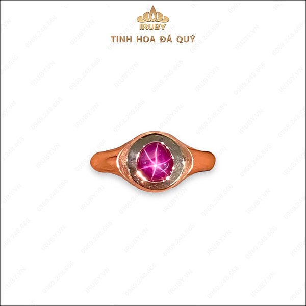 Nhẫn nam Ruby sao Nghệ An mẫu Vintage 1,48ct - IRRS 235148 hình ảnh 2