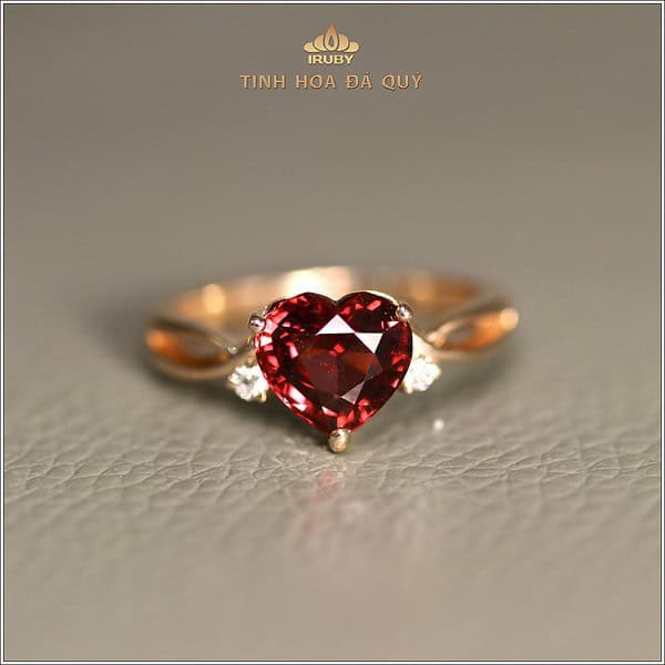 Nhẫn nữ Garnet kết Kim Cương - IRGN 239245 hình ảnh