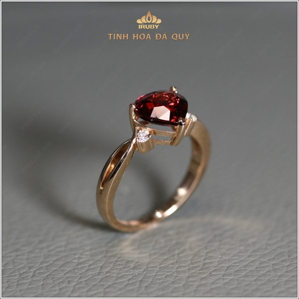 Nhẫn nữ Garnet kết Kim Cương - IRGN 239245 hình ảnh 1