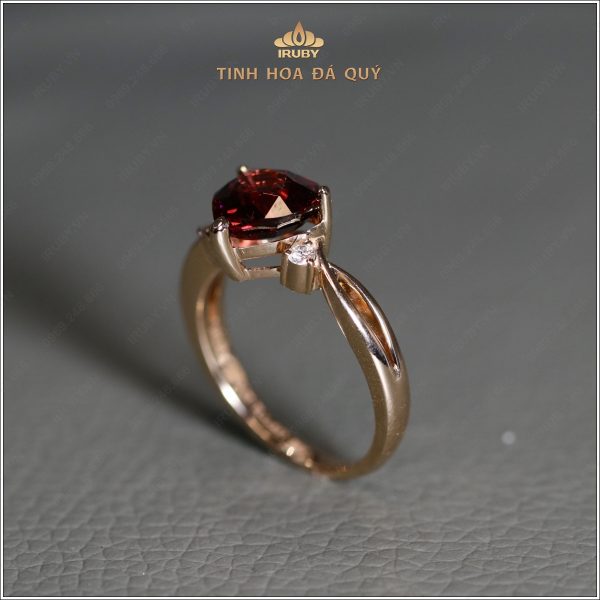 Nhẫn nữ Garnet kết Kim Cương - IRGN 239245 hình ảnh 2