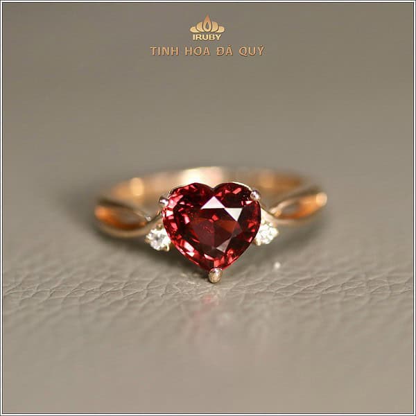 Nhẫn nữ Garnet kết Kim Cương - IRGN 239245 hình ảnh 3