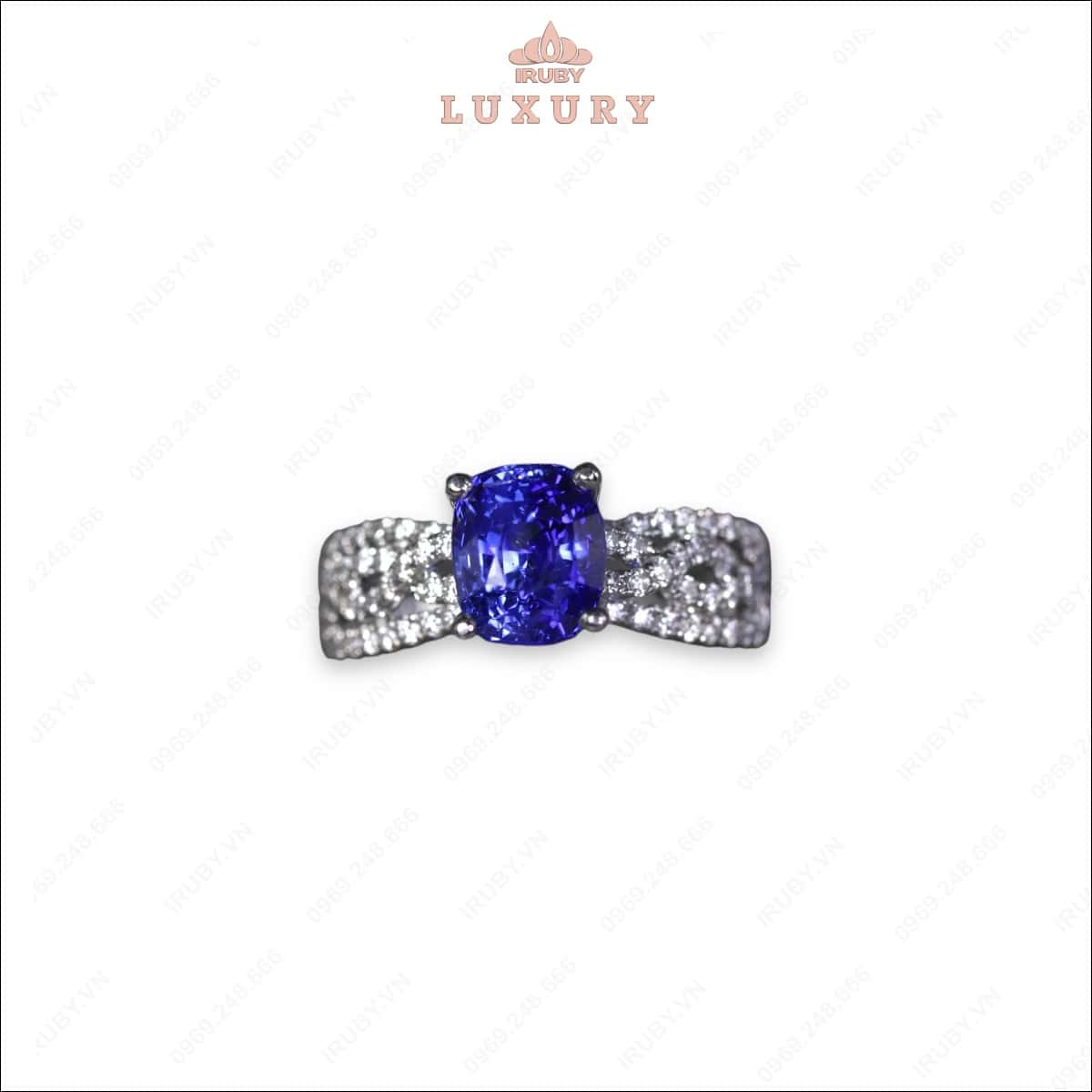 Nhẫn nữ Sapphire Royal blue kết Kim Cương – IRBS192 2405327