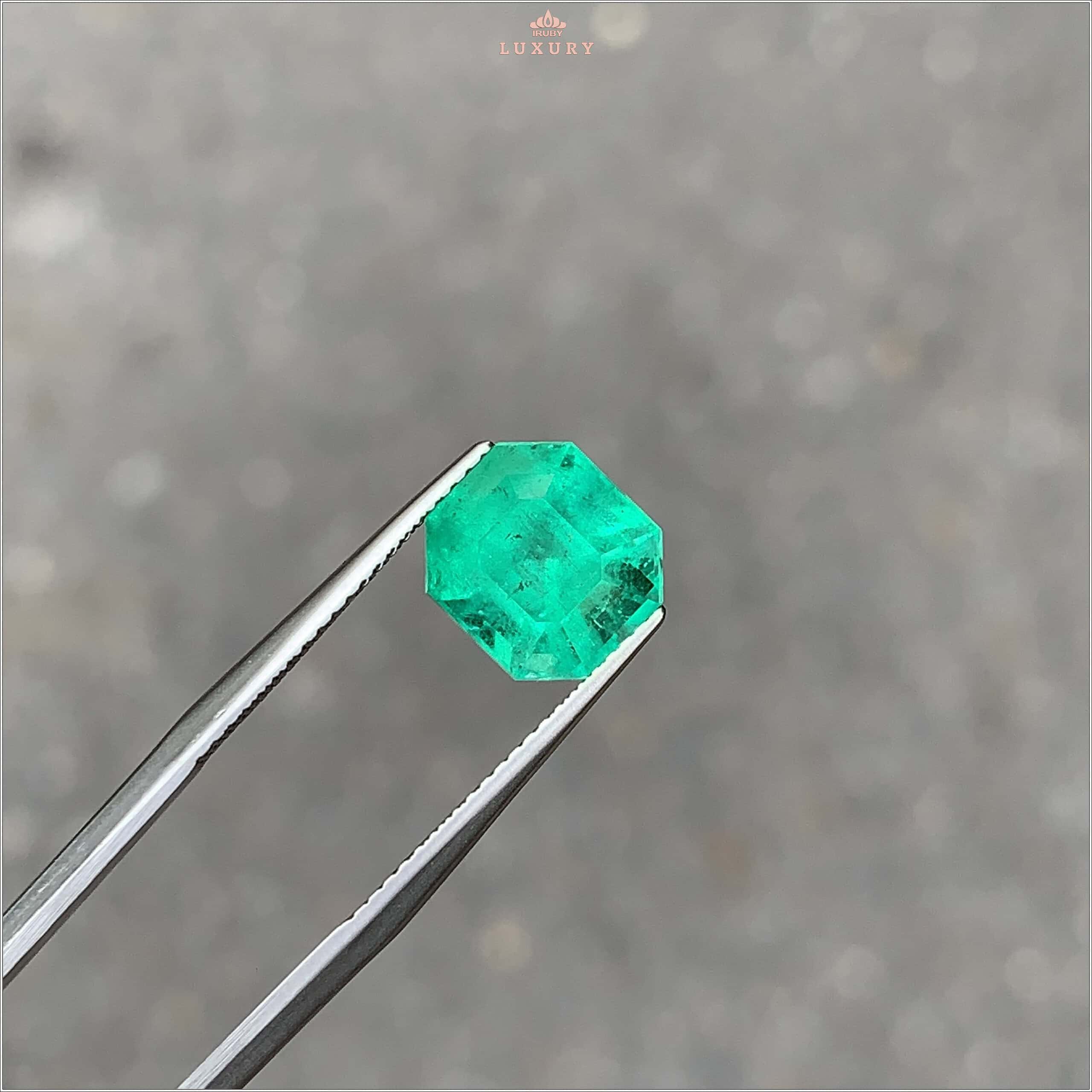 Đá Emerald xanh vivid tự nhiên 100% 3,89ct - IREM46 2409389 hình ảnh 1