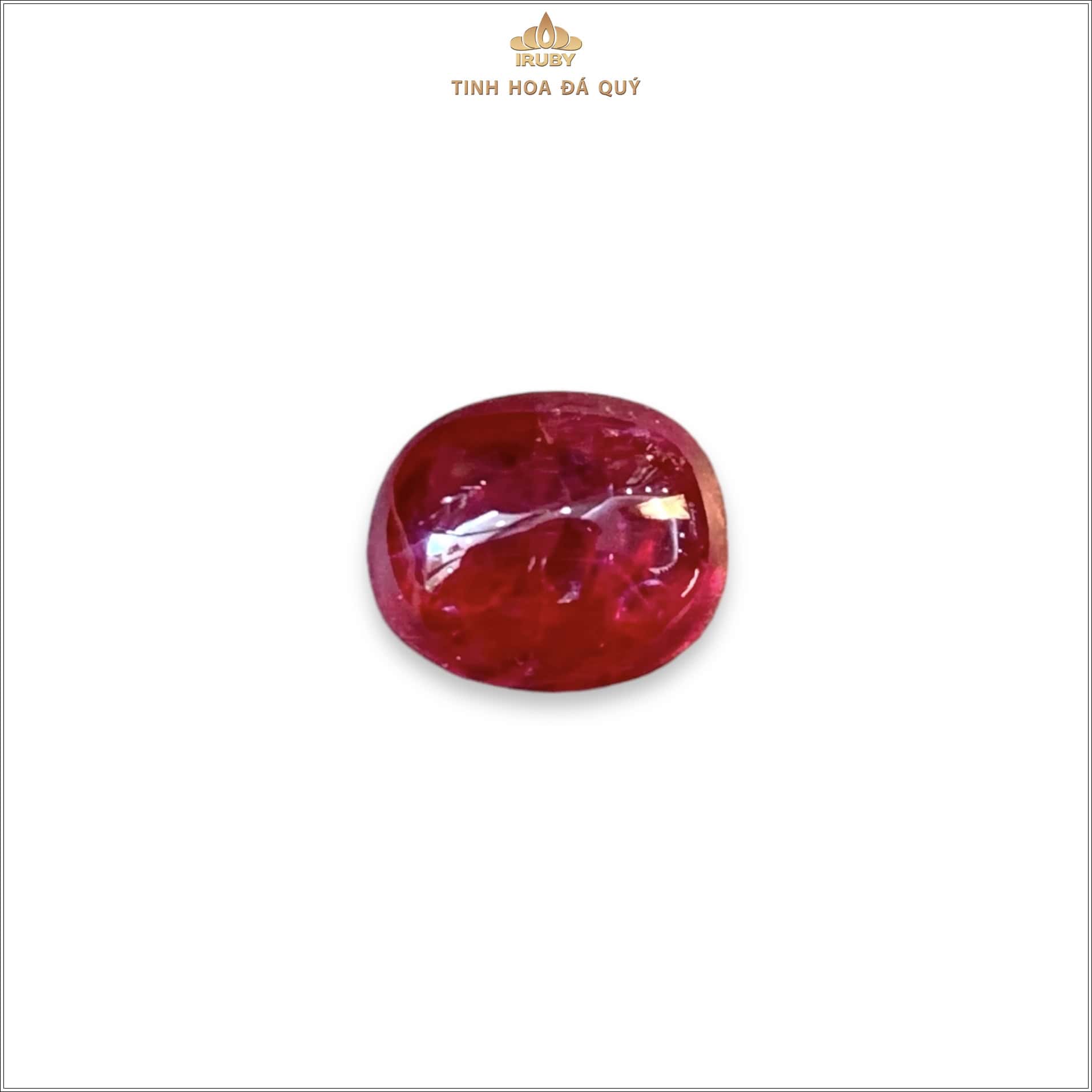 Đá Ruby cabochon đỏ huyết Lục Yên 2,62ct IRRC263 2409262