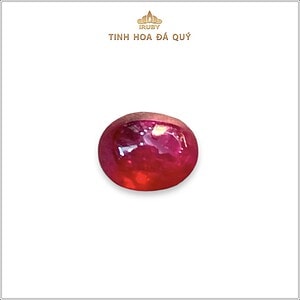 Đá Ruby cabochon đỏ huyết chất kính 1,51ct - IRRC265 2409151