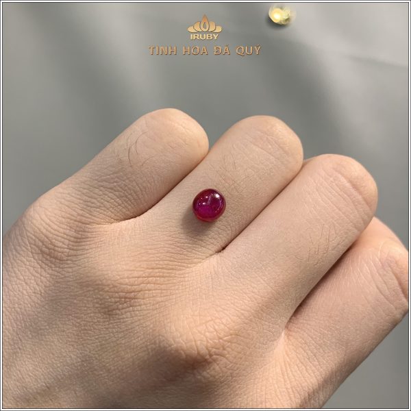 Đá Ruby cabochon huyết kính Lục Yên 2,07ct - IRRC261 2409207 hình ảnh 1