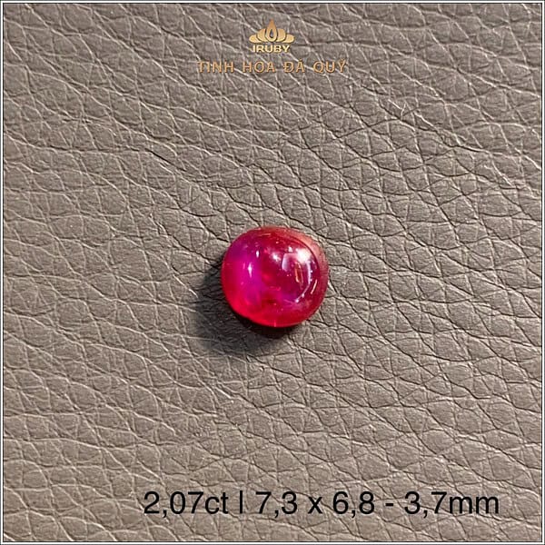 Đá Ruby cabochon huyết kính Lục Yên 2,07ct - IRRC261 2409207 hình ảnh 3