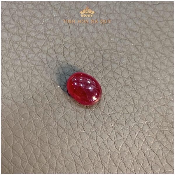 Đá Ruby cabochon huyết kính Lục Yên 2,11ct - IRRC259 2409211 hình ảnh 4