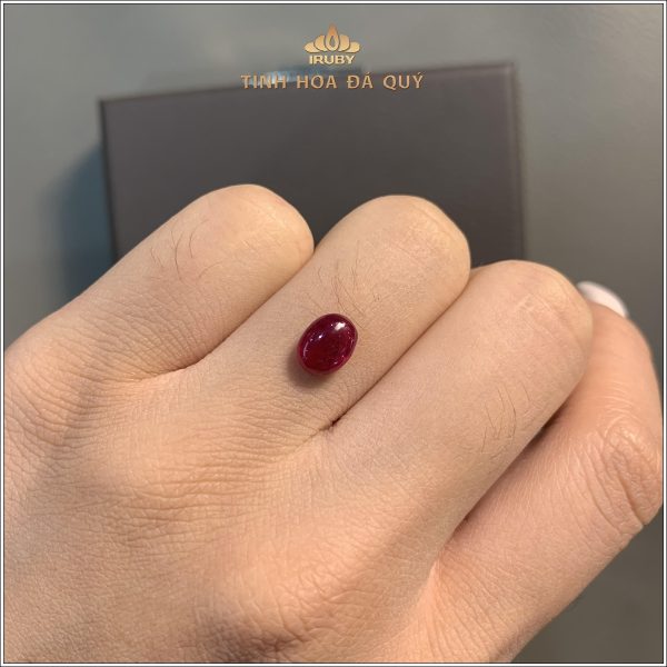 Đá Ruby cabochon huyết kính Lục Yên 2,11ct - IRRC259 2409211 hình ảnh 6