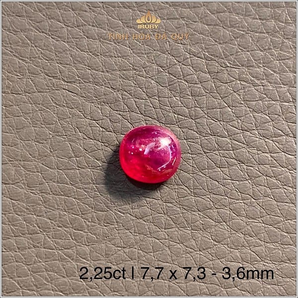 Đá Ruby cabochon huyết kính Lục Yên 2,25ct - IRRC262 2409225 hình ảnh 1