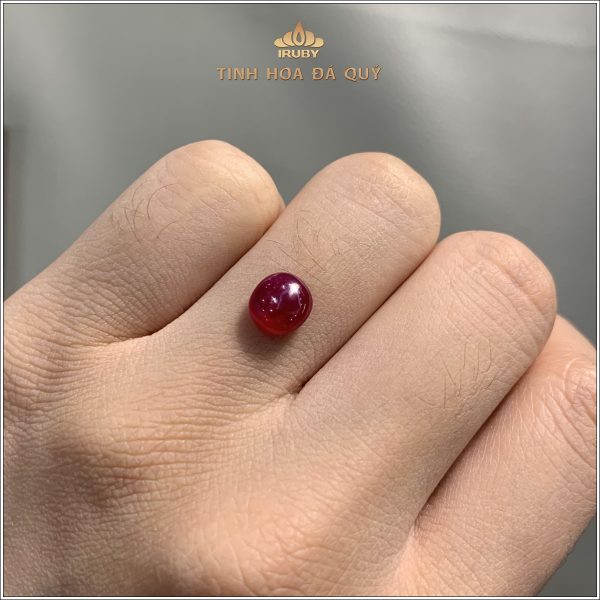 Đá Ruby cabochon huyết kính Lục Yên 2,25ct - IRRC262 2409225 hình ảnh 3