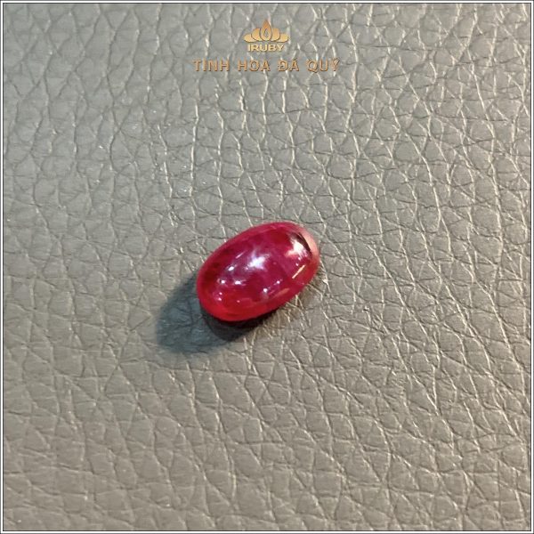 Đá Ruby cabochon huyết kính Lục Yên 2,50ct - IRRC257 2409250 hình ảnh