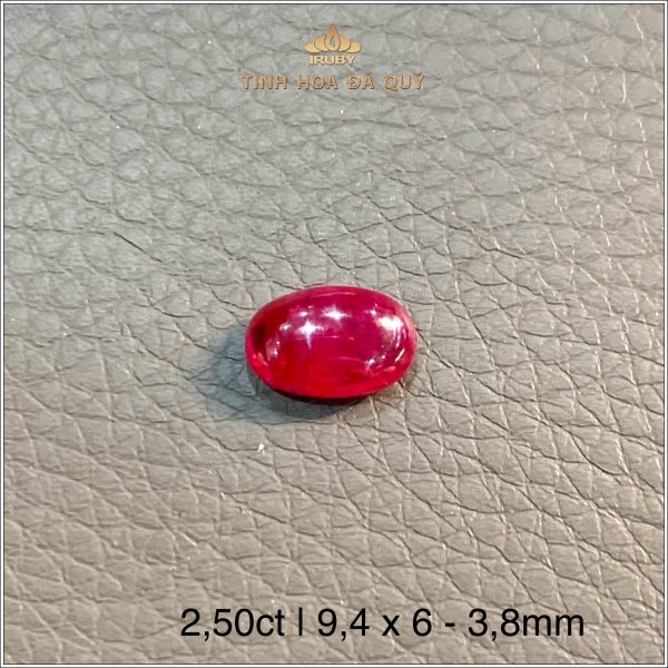 Đá Ruby cabochon huyết kính Lục Yên 2,50ct - IRRC257 2409250 hình ảnh 5