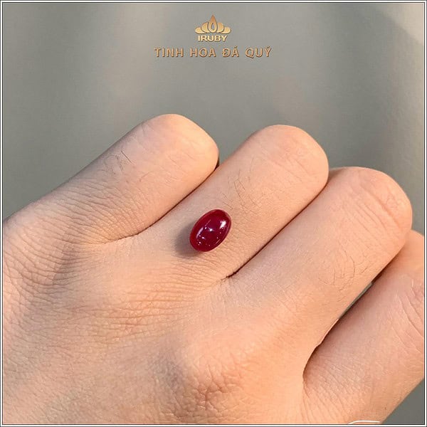 Đá Ruby cabochon huyết kính Lục Yên 2,50ct - IRRC257 2409250 hình ảnh 6