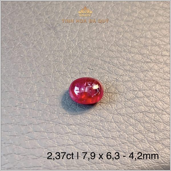 Đá Ruby đỏ huyết Lục Yên tự nhiên 100% 2,37ct - IRRC264 2409237 hình ảnh 2