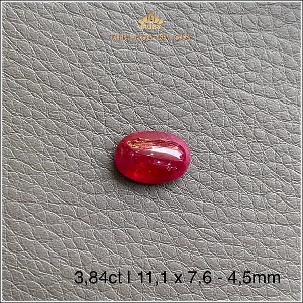 Đá Ruby đỏ huyết Lục Yên tự nhiên 100% 3,84ct - IRRC269 2409384 hình ảnh 5