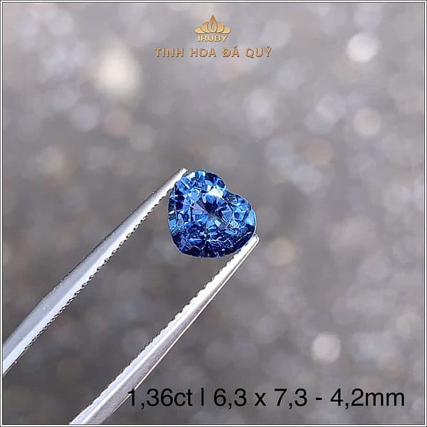 Đá Spinel sắc cobalt tự nhiên 100% 1,36ct - IRSI120 2409136 hình ảnh 4