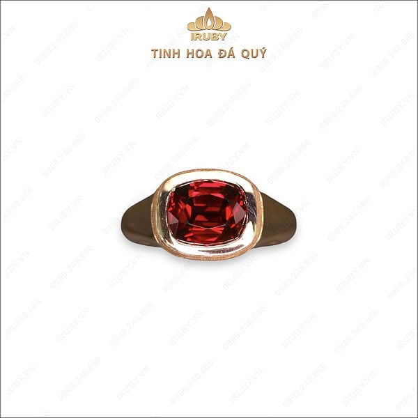 Nhẫn nam Garnet mẫu Doanh nhân má xước - IRGN 2409451 hình ảnh