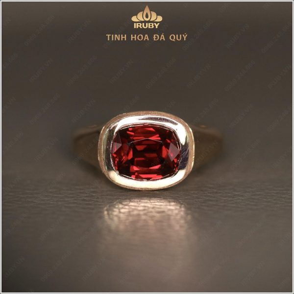 Nhẫn nam Garnet mẫu Doanh nhân má xước - IRGN 2409451 hình ảnh 4