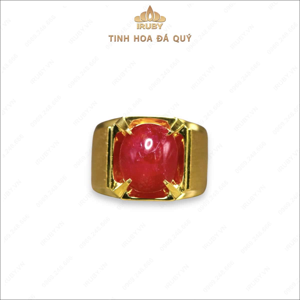 Nhẫn nam Ruby mẫu Doanh Nhân - IRRC240 2407982 hình ảnh 1