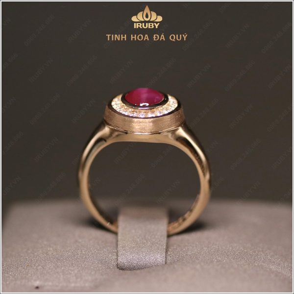 Nhẫn nam Ruby sao Nghệ An mẫu Vintage 1,48ct – IRRS 235148 hình ảnh 3