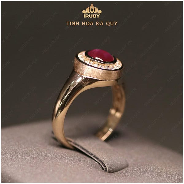 Nhẫn nam Ruby sao Nghệ An mẫu Vintage 1,48ct – IRRS 235148 hình ảnh 4