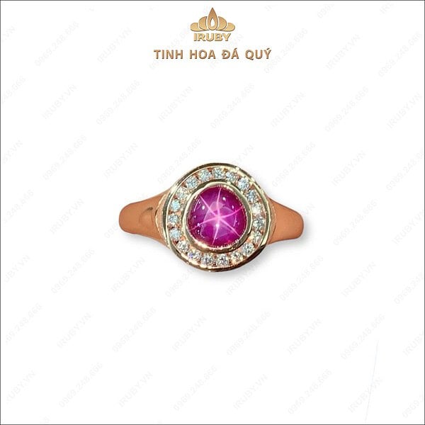 Nhẫn nam Ruby sao Nghệ An mẫu Vintage 1,48ct – IRRS 235148 hình ảnh 6