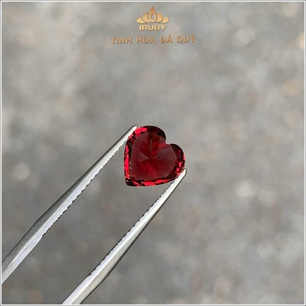 Đá Garnet trái tim tự nhiên 100% 2,12ct - IRGN129 2409212 hình ảnh 1