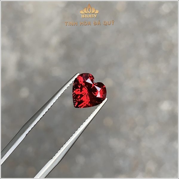 Đá Garnet trái tim tự nhiên 100% 2,12ct - IRGN129 2409212 hình ảnh 3