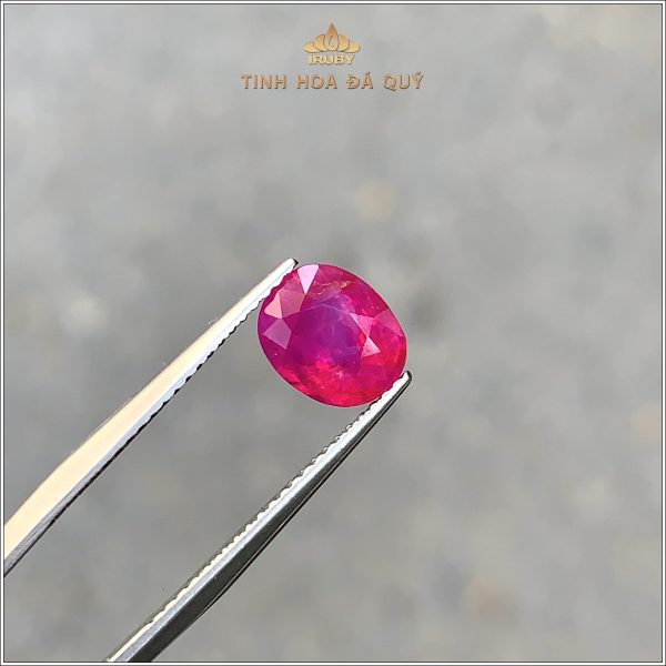 Đá Ruby facet đỏ hồng tự nhiên 100% 1,76ct - IRRF272 2410176 hình ảnh 2