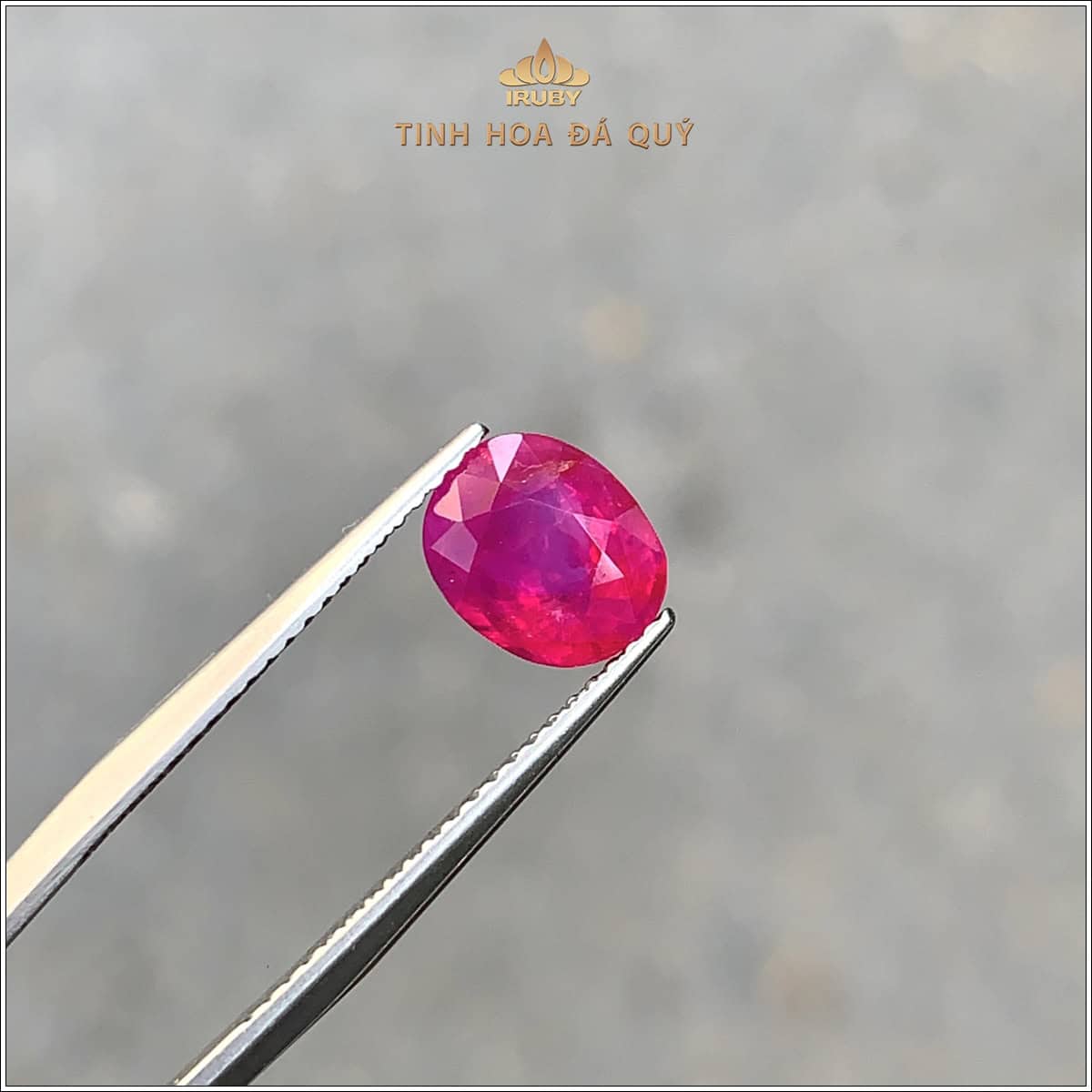 Đá Ruby facet đỏ hồng tự nhiên 100% 1,76ct - IRRF272 2410176 hình ảnh 2