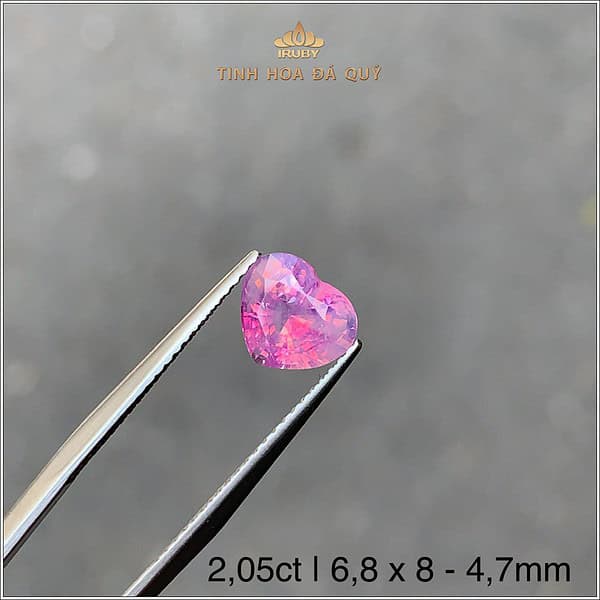 Đá Sapphire cháo đồng Lục Yên 2,05ct - IRSP 2410205KG hình ảnh 2