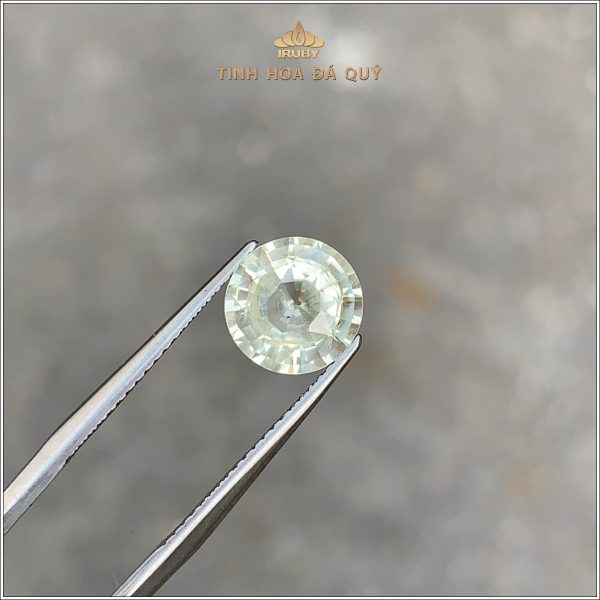 Đá Sapphire trắng phớt vàng tự nhiên 100% 2,66ct - IRSP293 2410266 hình ảnh