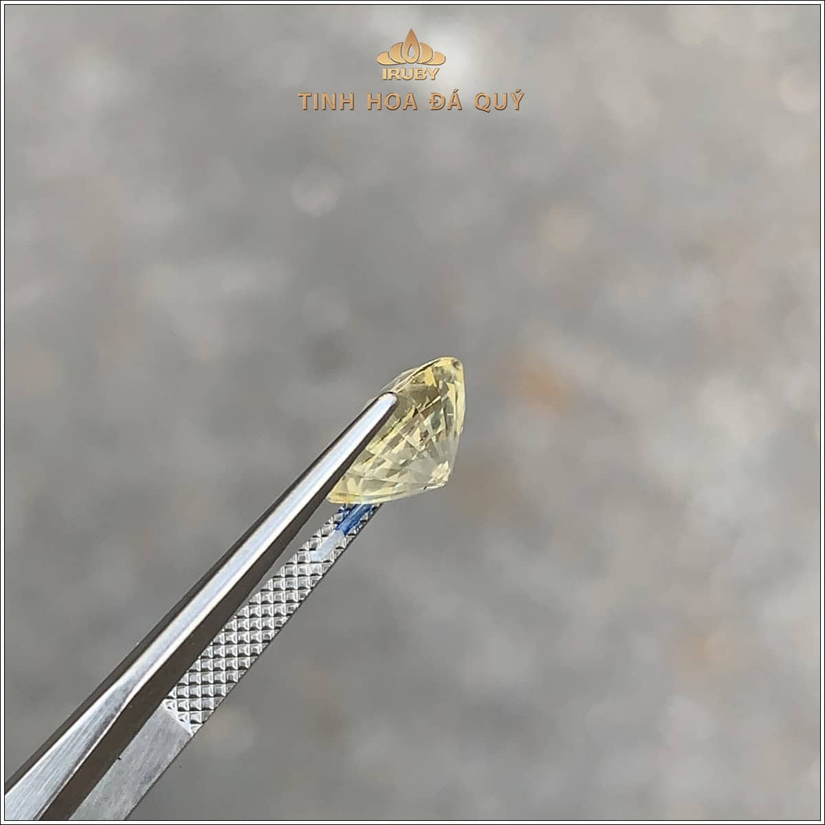 Đá Sapphire trắng phớt vàng tự nhiên 100% 2,66ct - IRSP293 2410266 hình ảnh 1