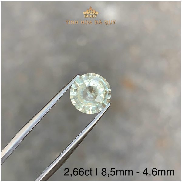 Đá Sapphire trắng phớt vàng tự nhiên 100% 2,66ct - IRSP293 2410266 hình ảnh 3