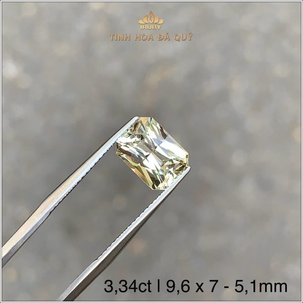 Đá Sapphire vàng tự nhiên đẹp như Kim Cương 3,34ct - IRYS291 2410334 hình ảnh 3