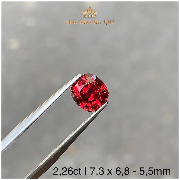 Đá Spinel đỏ Lục Yên tự nhiên 100% 2,26ct - IRSI 2410226KG hình ảnh 2