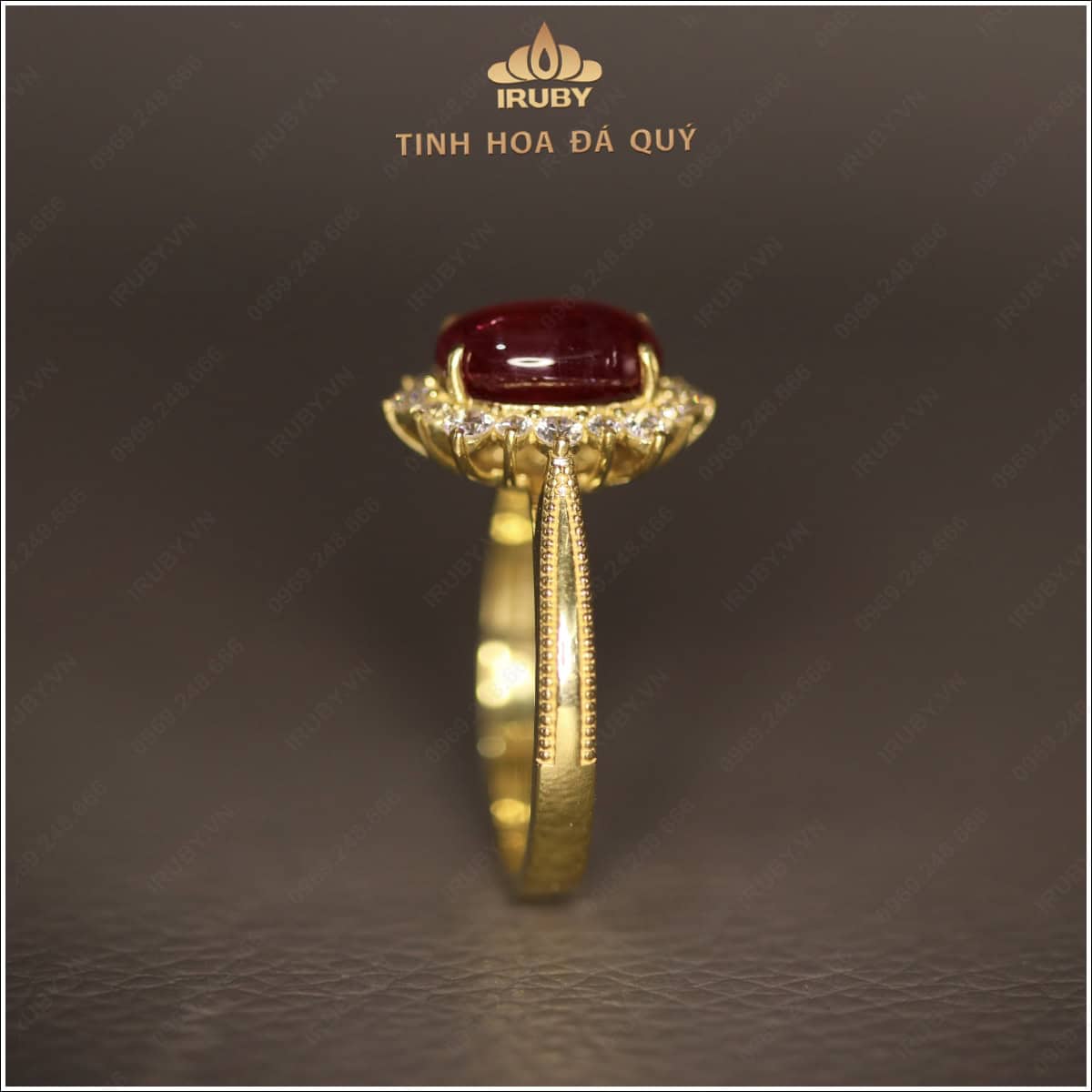 Nhẫn nữ Ruby kết kim cương sang trọng quý phái 2,50ct – IRRC 257 2409250 hình ảnh