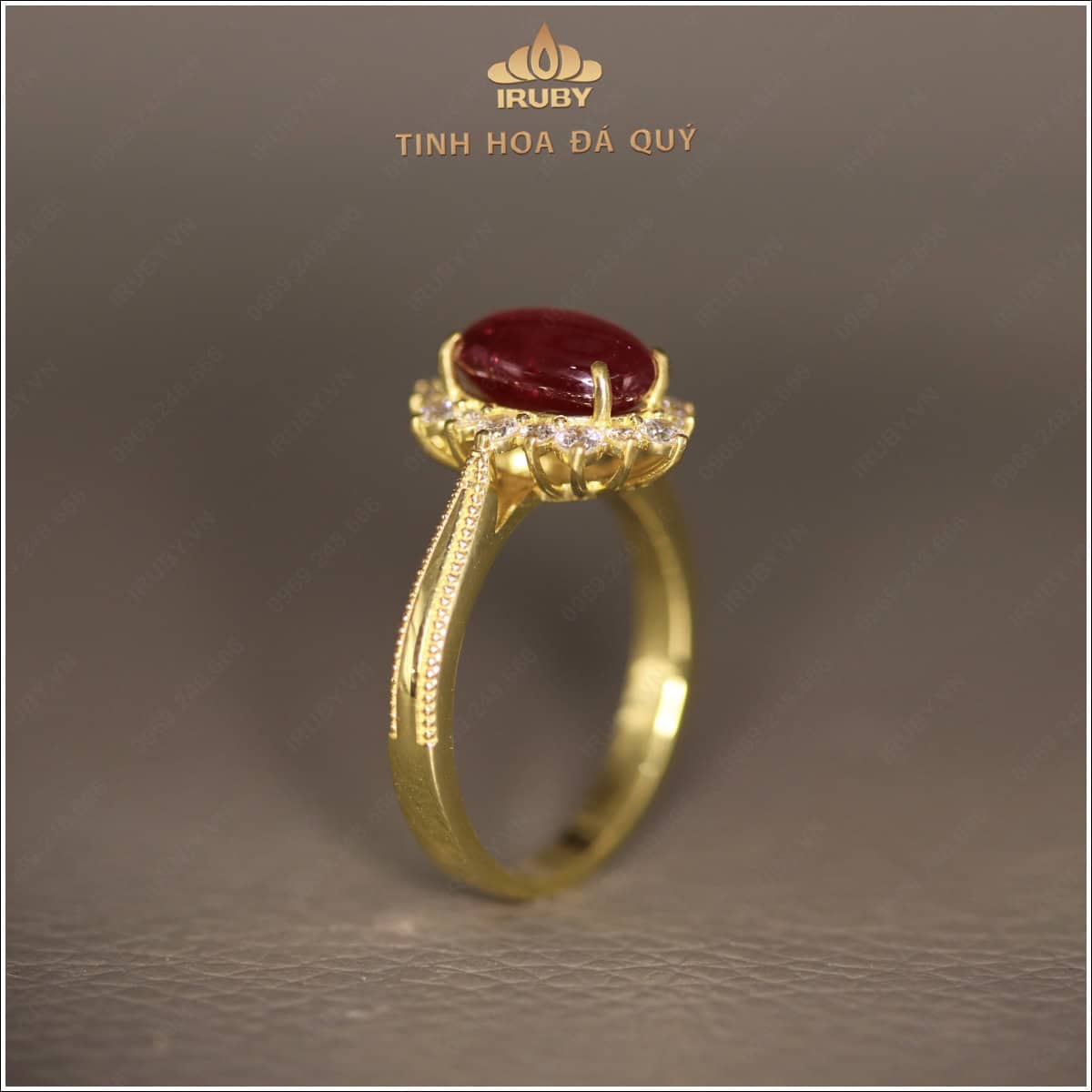 Nhẫn nữ Ruby kết kim cương sang trọng quý phái 2,50ct – IRRC 257 2409250 hình ảnh 1