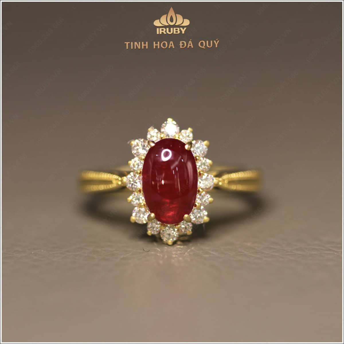 Nhẫn nữ Ruby kết kim cương sang trọng quý phái 2,50ct – IRRC 257 2409250 hình ảnh 3