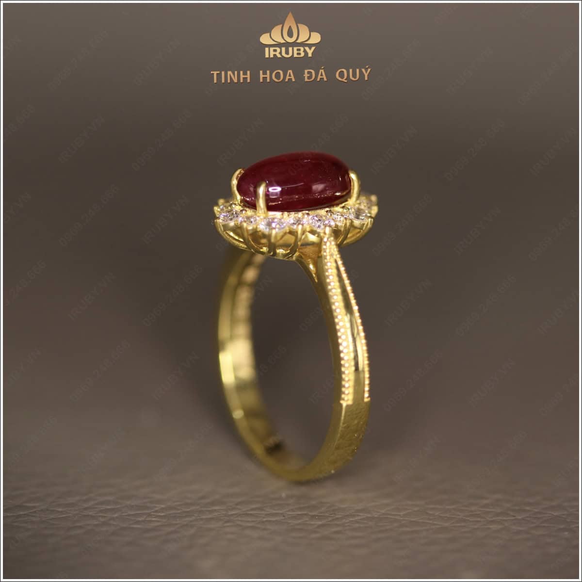 Nhẫn nữ Ruby kết kim cương sang trọng quý phái 2,50ct – IRRC 257 2409250 hình ảnh 4